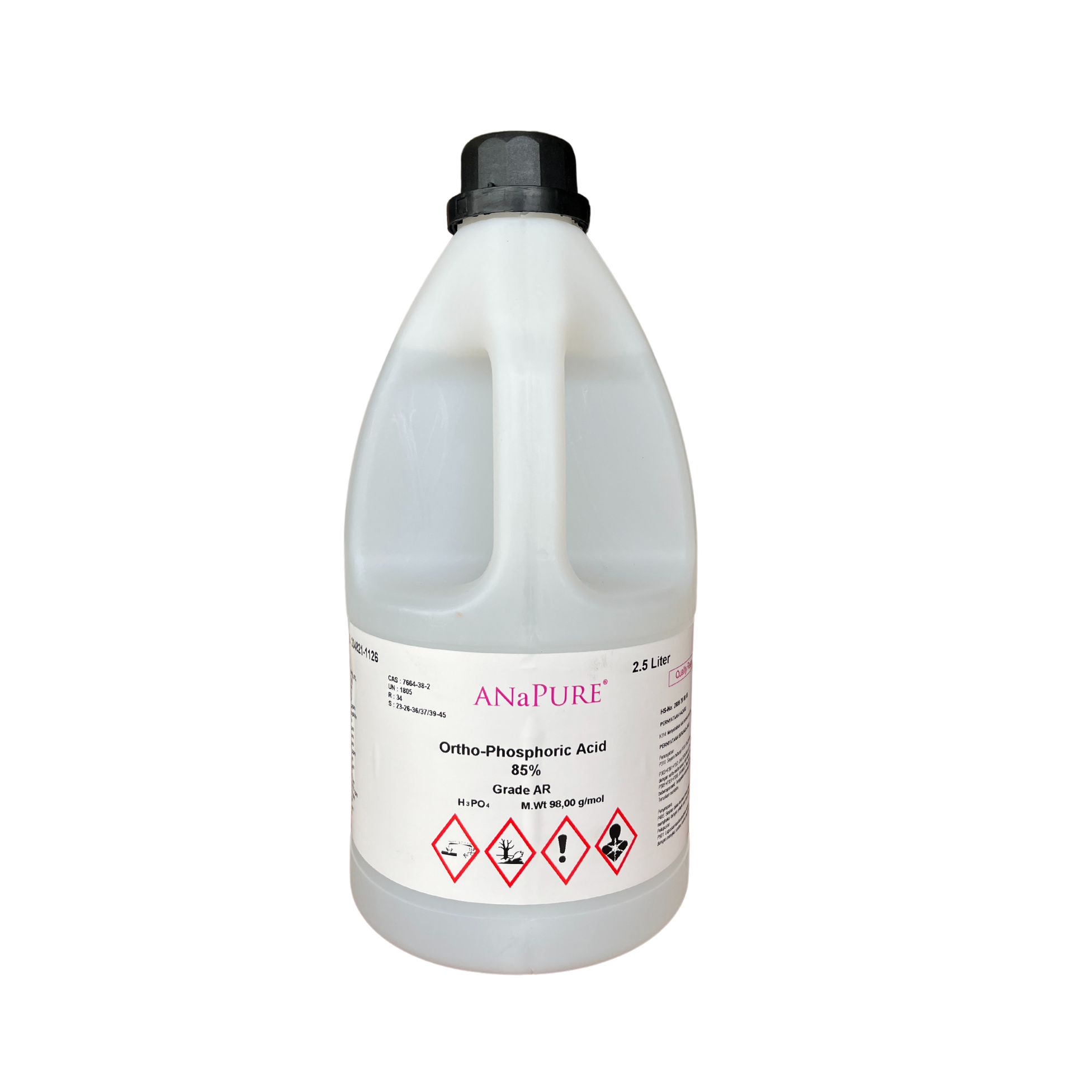 Ortho-Phosphoric Acid 85%, AR 2.5L. ANaPURE™