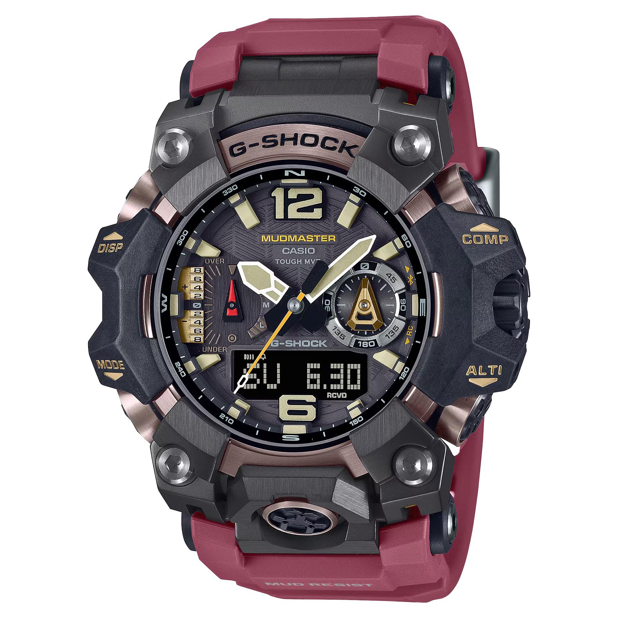 CASIO G-SHOCK นาฬิกาข้อมือ นาฬิกากันน้ำ นาฬิกาของแท้ ประกันศูนย์ CMG 1 ปี รุ่น GWG-B1000-1A4 นาฬิกาสีแดง