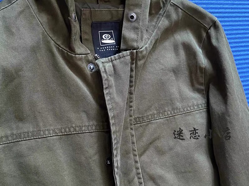 Ripcurl เสื้อนอกเขียวทหาร เสื้อแจ็คเก็ต แนวทหาร แบรนด์ Ripcurl เขียว