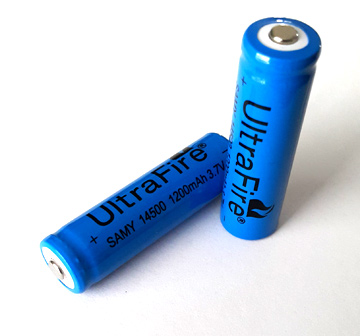 แบตเตอรี่ลิเธียมขนาด AAA 3.7V 800MAH