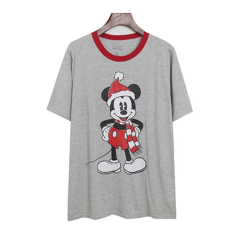 เสื้อยิด Mickey Halloween T-shirt สีเทากุ๊นคอแดง ลาย Mickey Christmas santa มิคกี้ Mickey Halloween งานดิสนีย์แท้ MICKEY Halloween Tie-Dye Shirt ▪️เสื้อเชิ๊ต เสื้อฮาวาย มิคกี้ ฮัลโลวีน Mickey (TS571 ) LGBTQ สำเนา