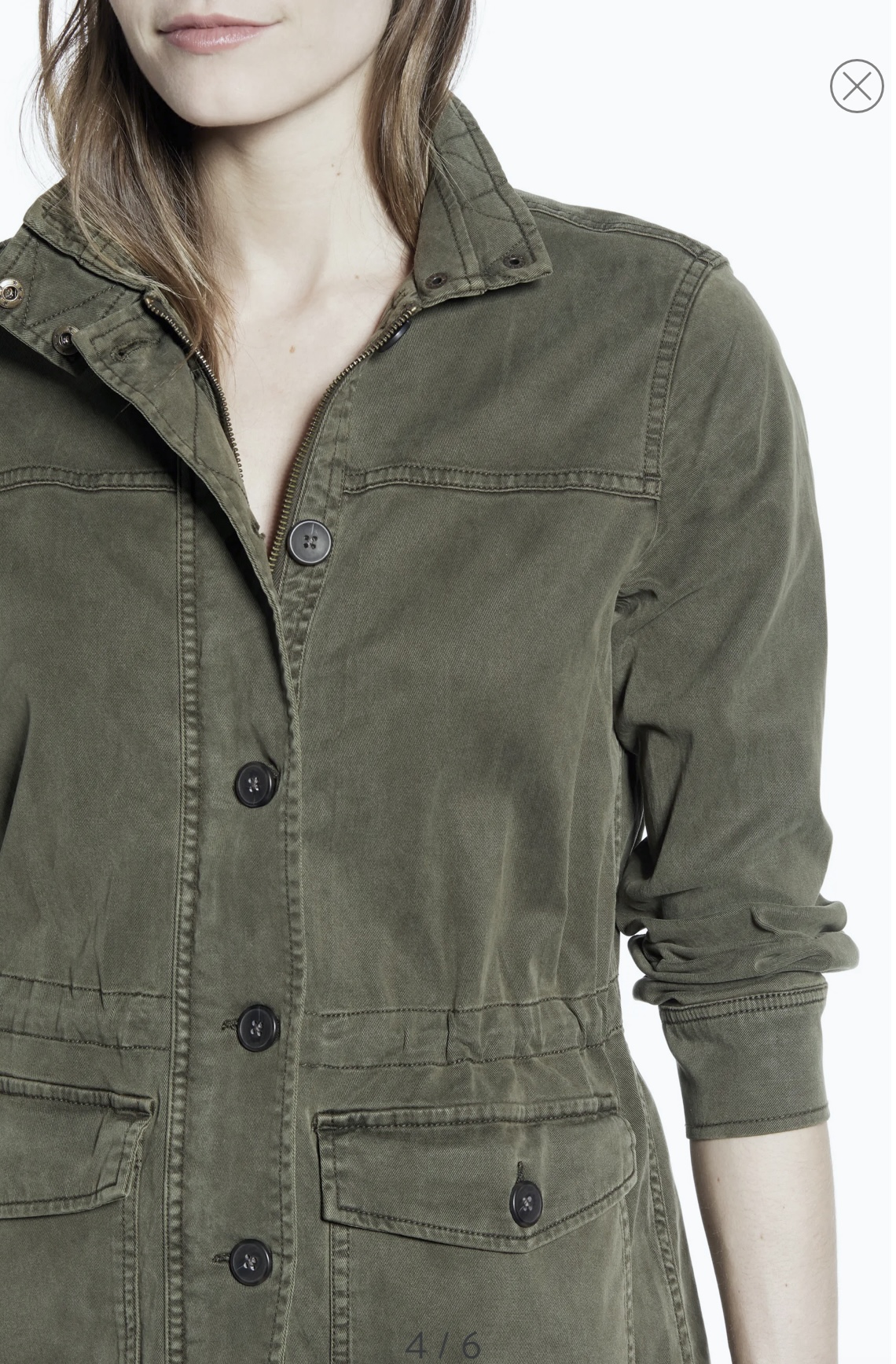 LUCKY BRAND เสื้อนอกเขียวทหาร เสื้อแจ็คเก็ต แนวทหาร แพทเทิน Lucky brandสวย เท่ห์ มาก แบรนด์ In extenso สำเนา เขียว