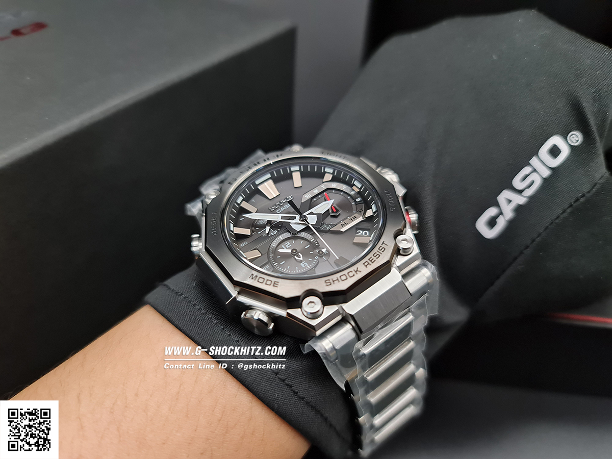 CASIO MID YEAR SALE G-SHOCK นาฬิกาข้อมือ นาฬิกากันน้ำ นาฬิกาของแท้ ประกันศูนย์ CMG 1 ปี รุ่น MTG-B2000D-1A นาฬิกาสีเงิน