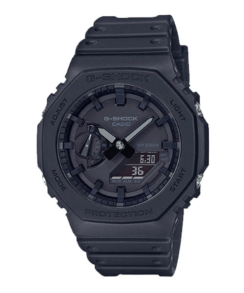 CASIO MID YEAR SALE G-SHOCK พร้อมส่ง นาฬิกาข้อมือ นาฬิกากันน้ำ นาฬิกาของแท้ ประกันศูนย์ CMG 1 ปี รุ่น GA-2100-1A1 นาฬิกาสีดำ