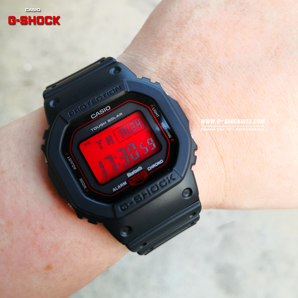 CASIO G-SHOCK นาฬิกาข้อมือ นาฬิกากันน้ำ นาฬิกาของแท้ ประกันศูนย์ CMG 1 ปี รุ่น GW-B5600AR-1 นาฬิกาสีดำ