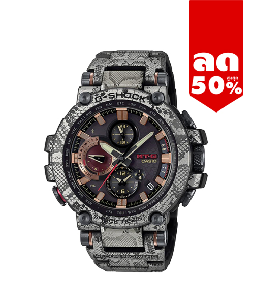 CASIO G-SHOCK นาฬิกาข้อมือ นาฬิกากันน้ำ นาฬิกาของแท้ ประกันศูนย์ CMG 1 ปี รุ่น MTG-B1000WLP-1A นาฬิกาสีดำ