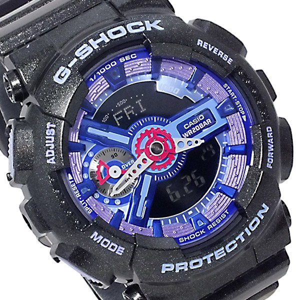 CASIO G-SHOCK นาฬิกาข้อมือ นาฬิกากันน้ำ นาฬิกาของแท้ ประกันศูนย์ CMG 1 ปี รุ่น GMA-S110HC-1 นาฬิกาสีดำ