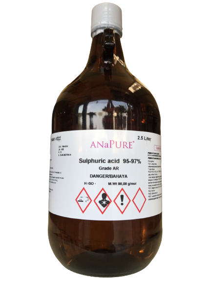 Sulfuric Acid 95-97%, AR 2.5L. ANaPURE™