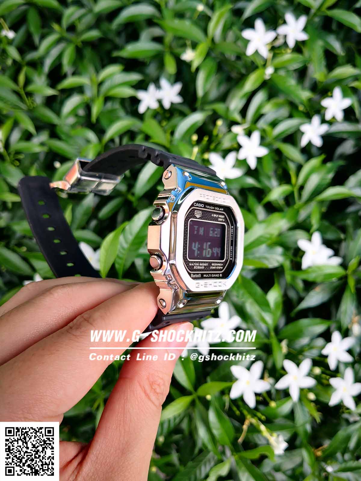 CASIO MID YEAR SALE G-SHOCK พร้อมส่ง นาฬิกาข้อมือ นาฬิกากันน้ำ นาฬิกาของแท้ ประกันศูนย์ CMG 1 ปี รุ่น GMW-B5000-1 นาฬิกาสีดำ
