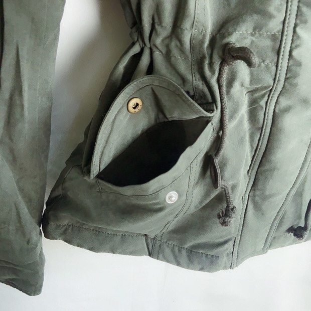 Only เสื้อโค้ทฮู้ดกันหนาว เสื้อปาร์กา parka สีดำ แบรนด์Only (ขนเฟอร์ถอดได้ค่ะ) ดำ