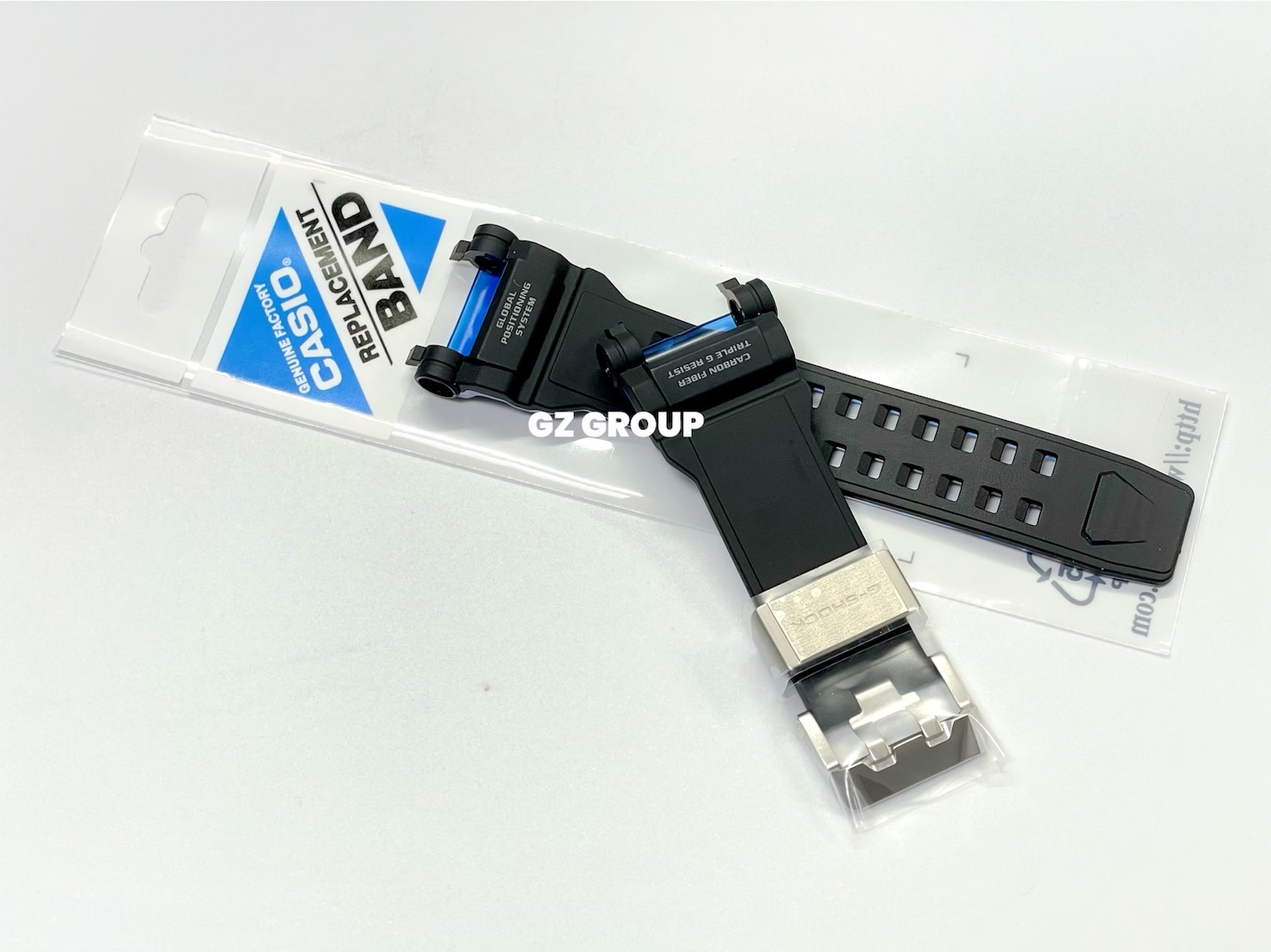 CASIO GENUINE FACTORY CASIO REPLACEMENT อะไหล่นาฬิกา G-SHOCK รุ่น GPW-2000-1A2 ชุดสายสีดำ
