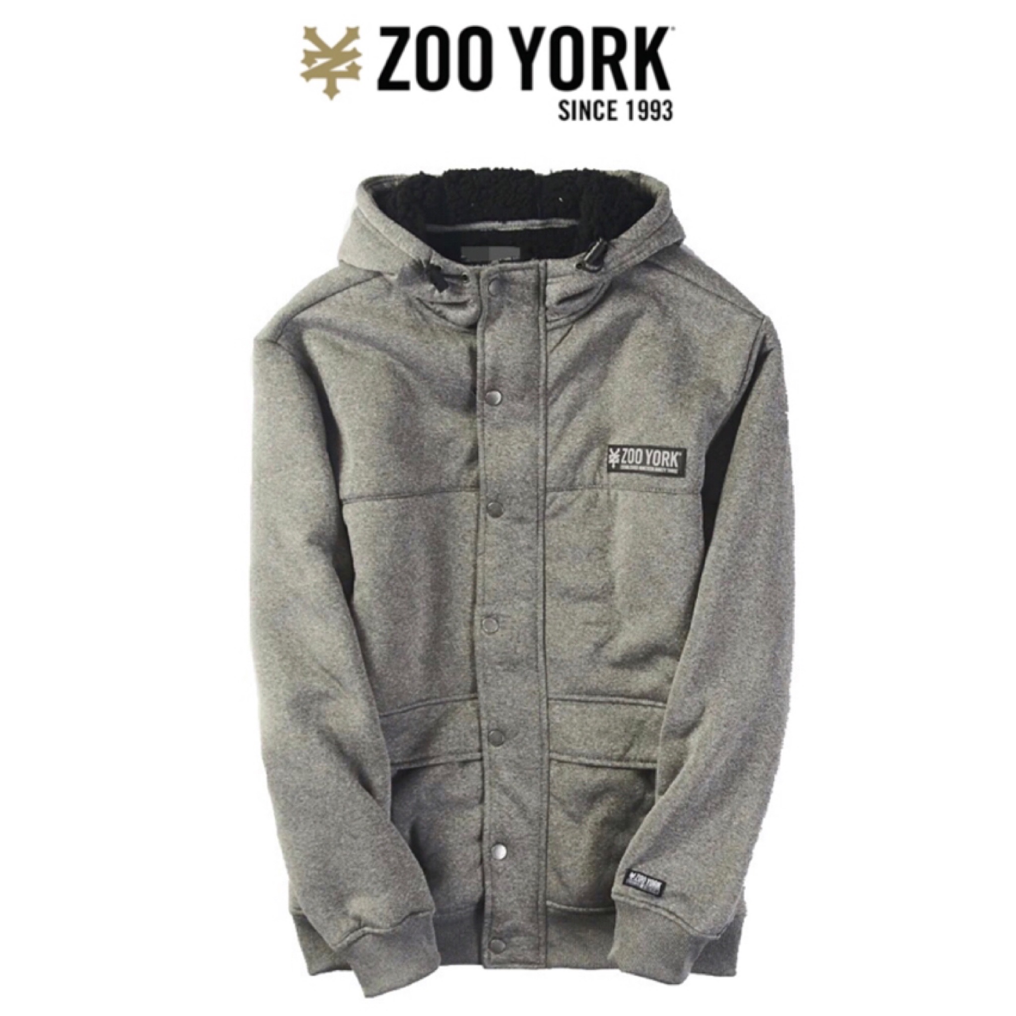 เสื้อกันหนาว เสื้อฮู้ดกันหนาวสีเทา เสื้อโค้ท แบรนด์ Zoo York S/M/L/XL สำเนา สำเนา สำเนา