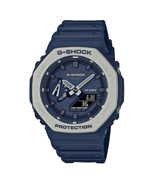 CASIO G-SHOCK นาฬิกาข้อมือ นาฬิกากันน้ำ นาฬิกาของแท้ ประกันศูนย์ CMG 1 ปี รุ่น GA-2110ET-2A นาฬิกาสีน้ำเงิน