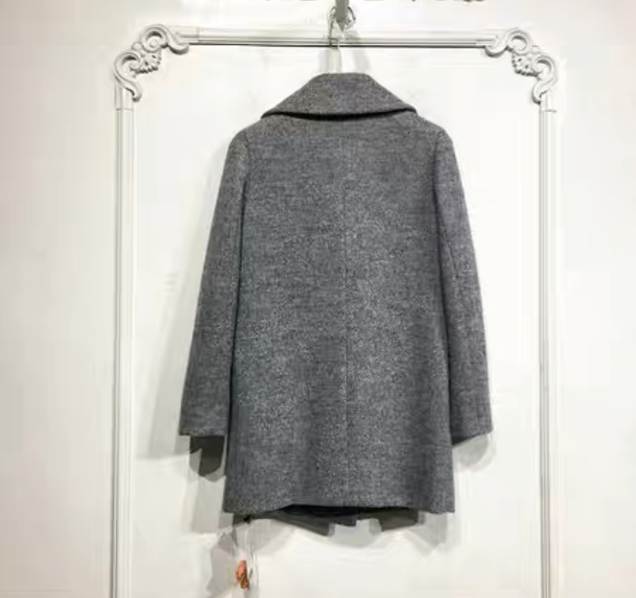 Ozoc เสื้อโค้ท เสื้อกันหนาว เนื้อผ้าสักหลาดวูล สีเทา แบรนด์ OZOC สำเนา สำเนา สำเนา สำเนา