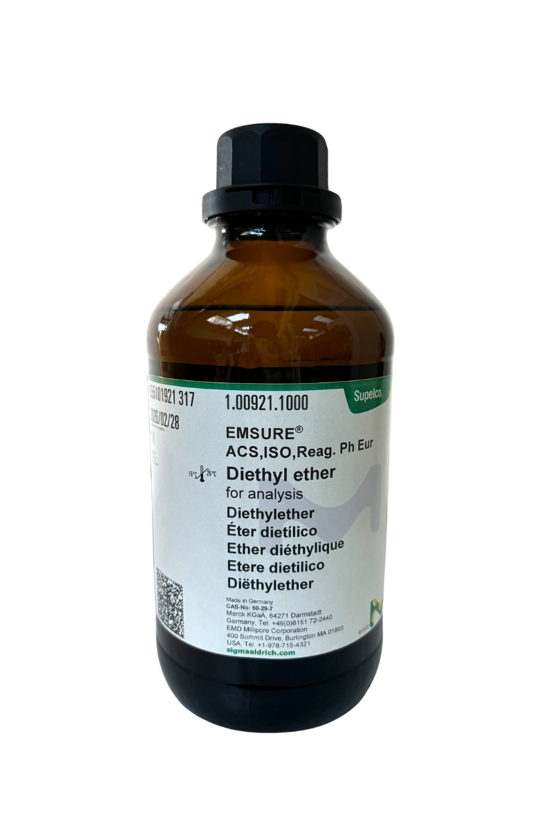 Diethyl ether for analysis EMSURE® ACS,ISO,Reag. Ph Eur 1 L., Merck®