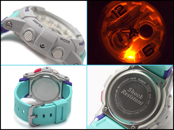 CASIO BABY-G นาฬิกาข้อมือ นาฬิกากันน้ำ นาฬิกาของแท้ ประกันศูนย์ CMG 1 ปี รุ่น BGA-180-3B นาฬิกาสีฟ้า