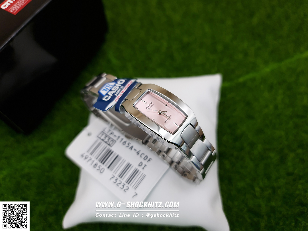 CASIO MID YEAR SALE นาฬิกาคาสิโอ พร้อมส่ง นาฬิกาข้อมือ นาฬิกากันน้ำ นาฬิกาของแท้ BTS ประกันศูนย์ CMG 1 ปี รุ่น LTP-1165A-4C นาฬิกาสีเงิน