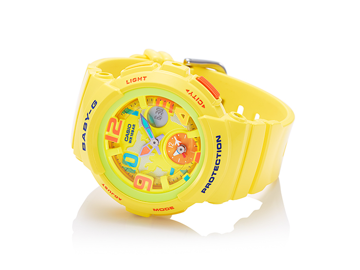 CASIO BABY-G นาฬิกาข้อมือ นาฬิกากันน้ำ นาฬิกาของแท้ ประกันศูนย์ CMG 1 ปี รุ่น BGA-190-9B นาฬิกาสีเหลือง