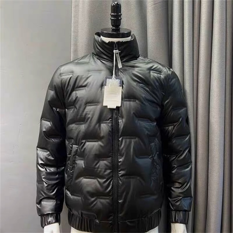 Double focus เสื้อกันหนาว เสื้อขนเป็ด DOWN JACKET เสื้อฮู้ดเฟอร์กันหนาว บุนวมอุ่น แบรนด์ Jin guan hua ( Puffer Jacket ) ดำ