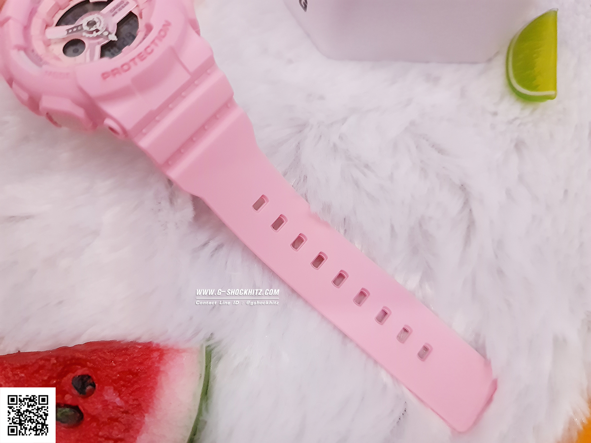 CASIO MID YEAR SALE BABY-G พร้อมส่ง นาฬิกาข้อมือ นาฬิกากันน้ำ นาฬิกาของแท้ ประกันศูนย์ CMG 1 ปี รุ่น BA-110-4A1 นาฬิกาสีชมพู
