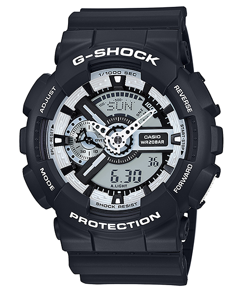 CASIO G-SHOCK นาฬิกา CASIO G-SHOCK รุ่น GA-110BW-1A ของแท้ประกันศูนย์ CMG 1ปี GA-110BW-1A นาฬิกาสีดำ