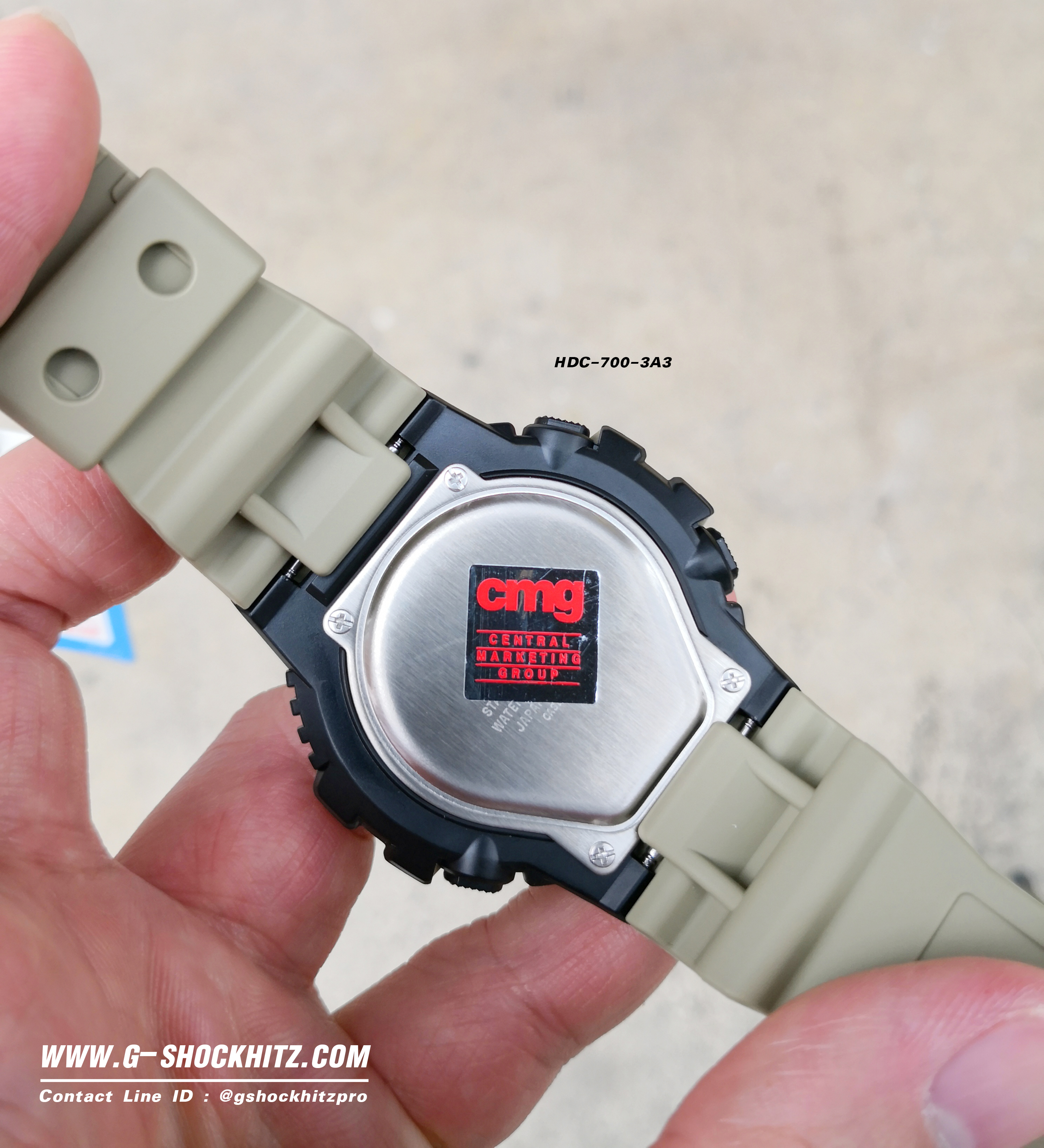 CASIO MID YEAR SALE นาฬิกาคาสิโอ พร้อมส่ง นาฬิกาข้อมือ นาฬิกากันน้ำ นาฬิกาของแท้ BTS ประกันศูนย์ CMG 1 ปี รุ่น HDC-700-3A3 นาฬิกาสีเขียว