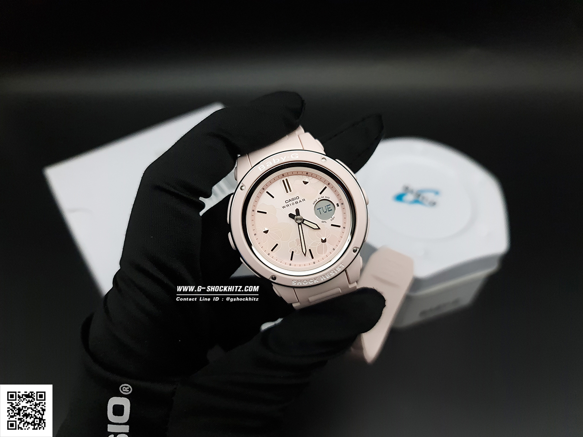 CASIO BABY-G นาฬิกาข้อมือ นาฬิกากันน้ำ นาฬิกาของแท้ ประกันศูนย์ CMG 1 ปี รุ่น BGA-150FL-4A นาฬิกาสีชมพู