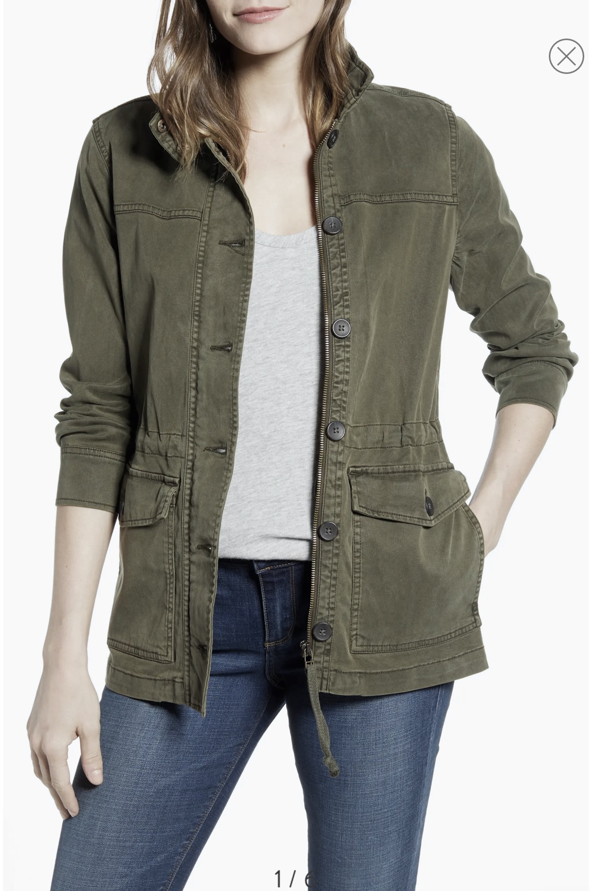 LUCKY BRAND เสื้อนอกเขียวทหาร เสื้อแจ็คเก็ต แนวทหาร แพทเทิน Lucky brandสวย เท่ห์ มาก แบรนด์ In extenso สำเนา เขียว