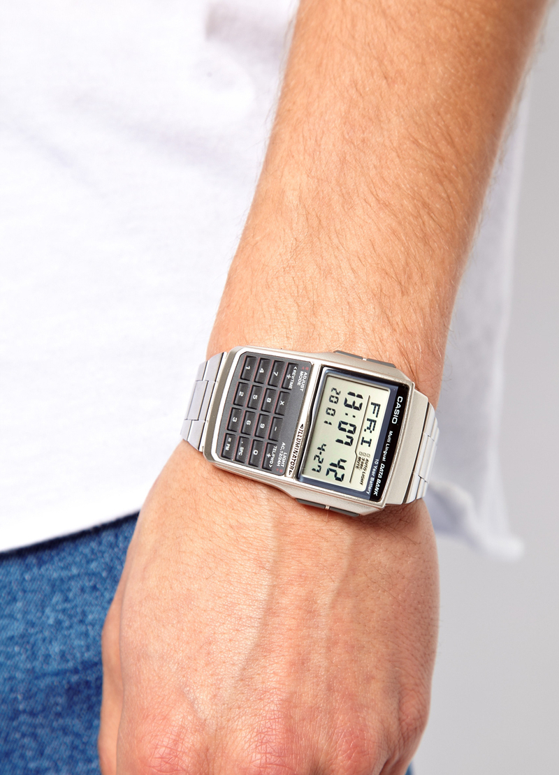 CASIO นาฬิกาคาสิโอ นาฬิกาข้อมือ นาฬิกากันน้ำ นาฬิกาของแท้ ประกันศูนย์ CMG 1 ปี รุ่น DBC-32D-1A นาฬิกาสีเงิน