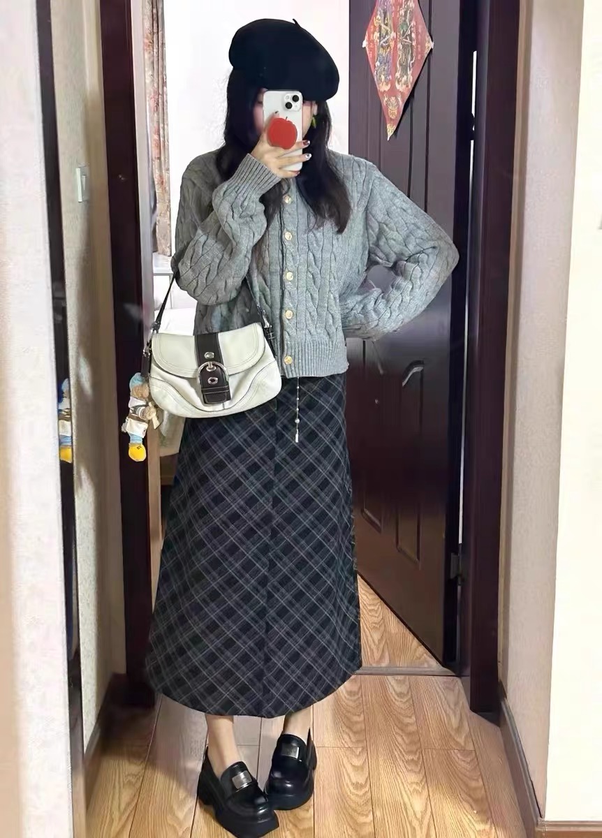 เสื้อหนาวไหมพรม ไหมพรมถัก ถักเปีย แนวเกาหลี เนื้อไหม นุ่ม สวย แบรนด์ สำเนา สำเนา