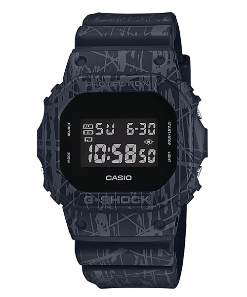 CASIO G-SHOCK นาฬิกาข้อมือ นาฬิกากันน้ำ นาฬิกาของแท้ ประกันศูนย์ CMG 1 ปี รุ่น DW-5600SL-1D นาฬิกาสีดำ