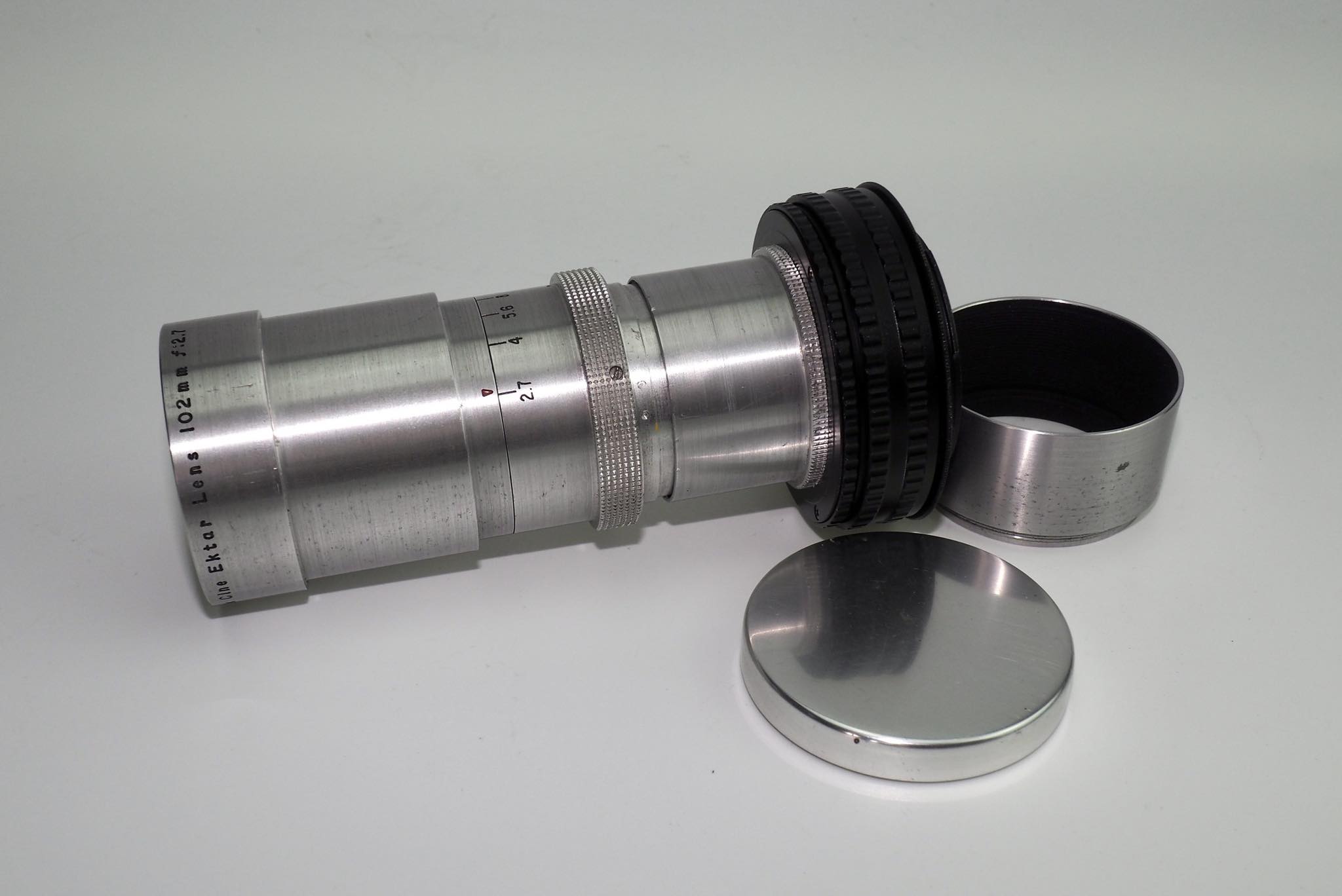เลนส์ผสม ชุดหน้า KODAK CINE EXTAR LENS 102MM.F2.7 ชุดหลัง TOPCOR 44MM.F2