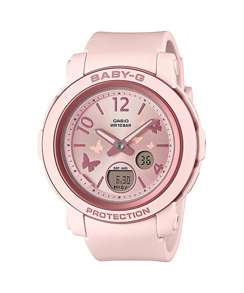 CASIO BABY-G นาฬิกาข้อมือ นาฬิกากันน้ำ นาฬิกาของแท้ ประกันศูนย์ CMG 1 ปี รุ่น BGA-290BD-4A นาฬิกาสีชมพู