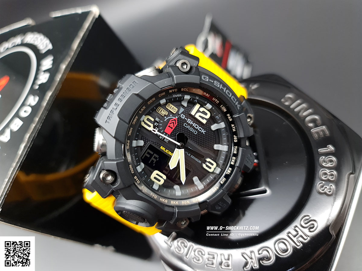 CASIO G-SHOCK นาฬิกาข้อมือ นาฬิกากันน้ำ นาฬิกาของแท้ ประกันศูนย์ CMG 1 ปี รุ่น GWG-1000-1A9 นาฬิกาสีดำ
