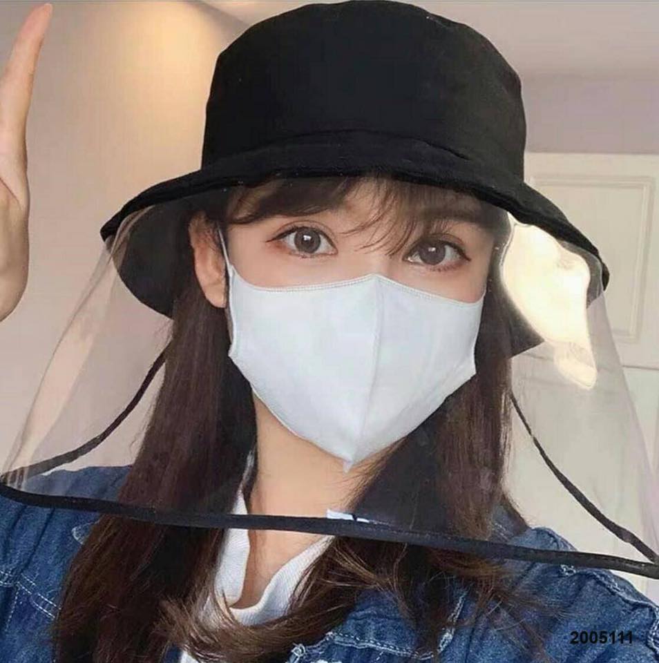 หมวกกันฝอยละอองแปลกปลอม เช่น ไวรัส น้ำมัน ฝุ่น เคมี ฯลฯ มี3สี ดำ แดง ฟ้า