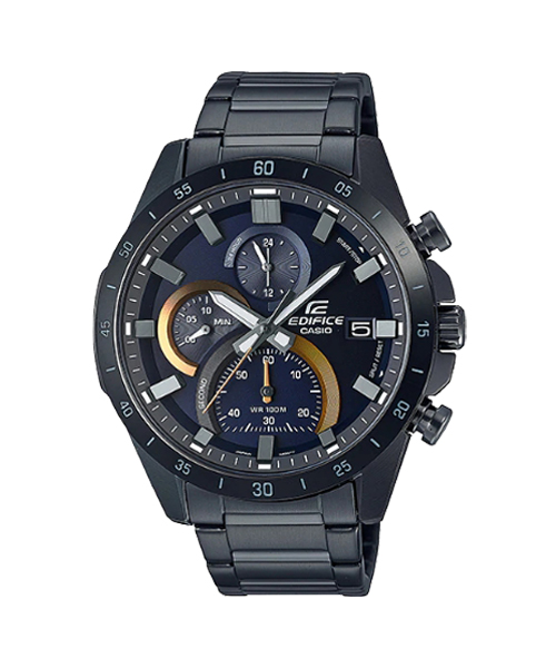 CASIO นาฬิกาคาสิโอ นาฬิกาข้อมือ นาฬิกากันน้ำ นาฬิกาของแท้ ประกันศูนย์ CMG 1 ปี รุ่น EFR-571DC-2A นาฬิกาสีดำ