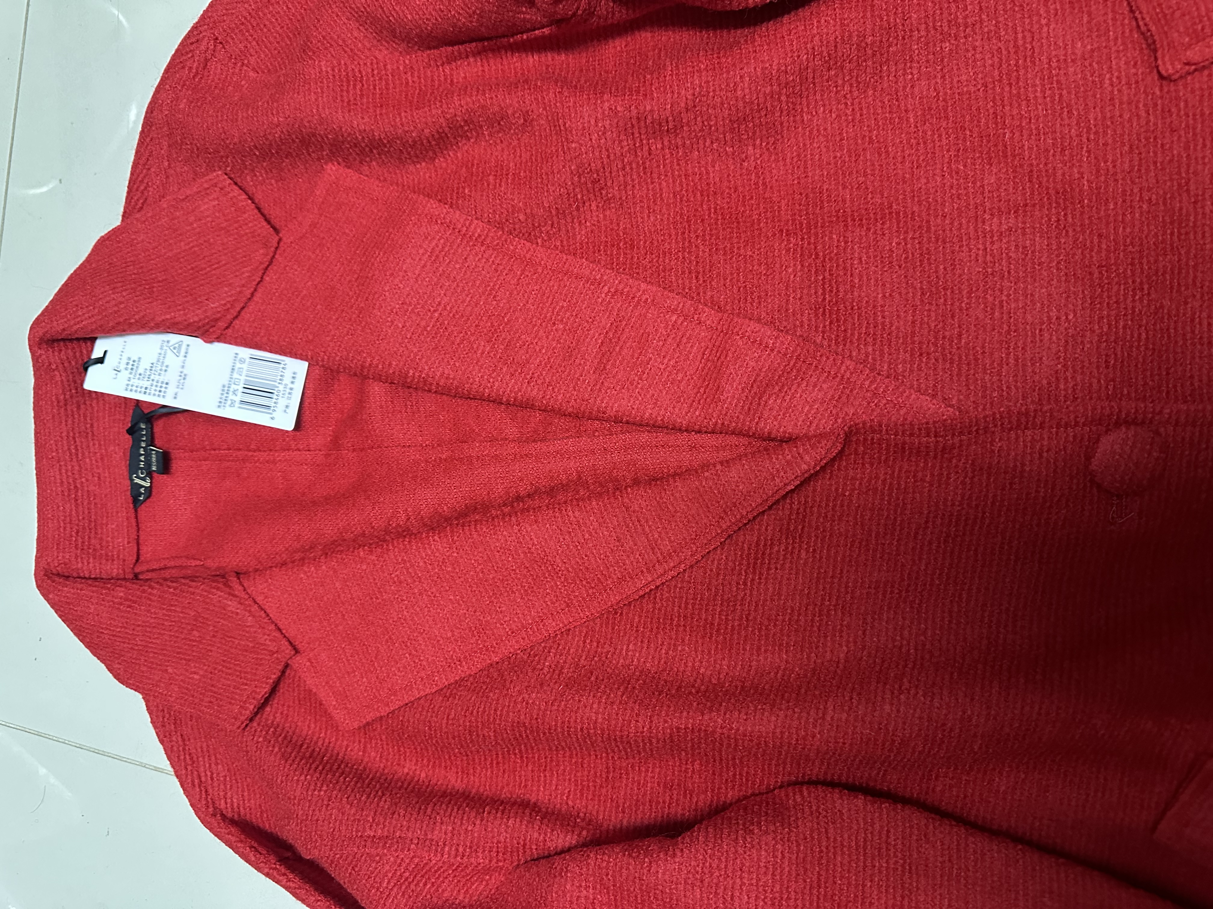 เสื้อโค้ท peacoat เสื้อโค้ทเฟอร์ โค้ทสีแแดง แบรนด์ La chapelle