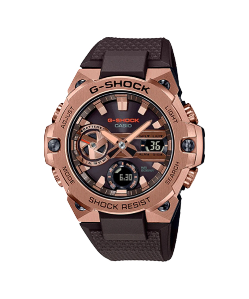 CASIO G-SHOCK นาฬิกาข้อมือ นาฬิกากันน้ำ นาฬิกาของแท้ ประกันศูนย์ CMG 1 ปี รุ่น GST-B400MV-5A นาฬิกาสีน้ำตาล