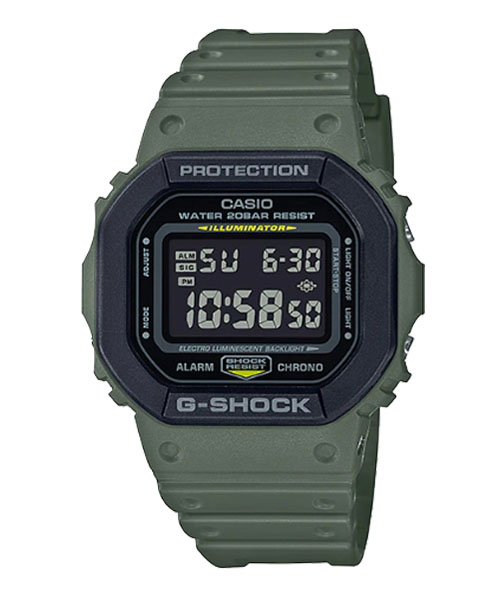 CASIO G-SHOCK นาฬิกาข้อมือ นาฬิกากันน้ำ นาฬิกาของแท้ ประกันศูนย์ CMG 1 ปี รุ่น DW-5610SU-3 นาฬิกาสีเขียว