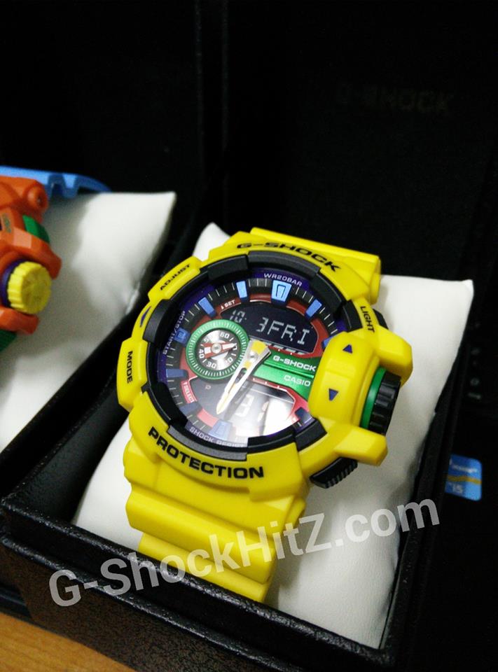 CASIO G-SHOCK นาฬิกาข้อมือ นาฬิกากันน้ำ นาฬิกาของแท้ ประกันศูนย์ CMG 1 ปี รุ่น GA-400-9A นาฬิกาสีเหลือง