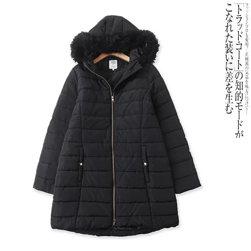 เสื้อกันหนาว เสื้อฮู้ดเฟอร์ บุนวมอุ่น สีดำ แบรนด์ Rivers Est.1979(padded puffer Coat)