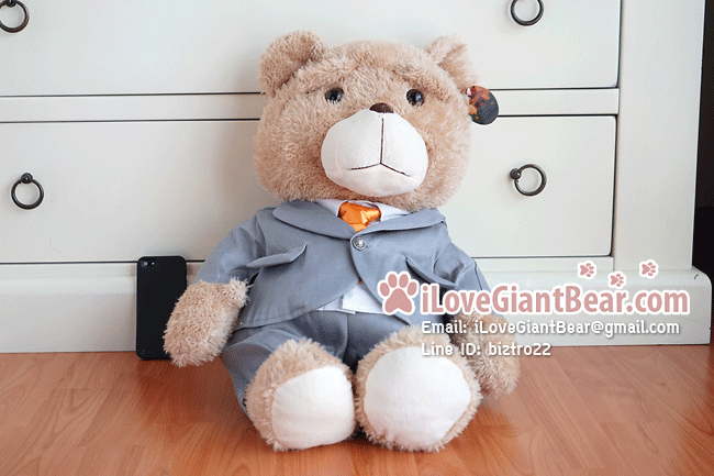 ตุ๊กตาหมี TED ใส่ชุดสูท ไซค์ใหญ่ 60cm จากหนังเรื่อง TED หมีไม่แอ๊บ แสบได้อีก