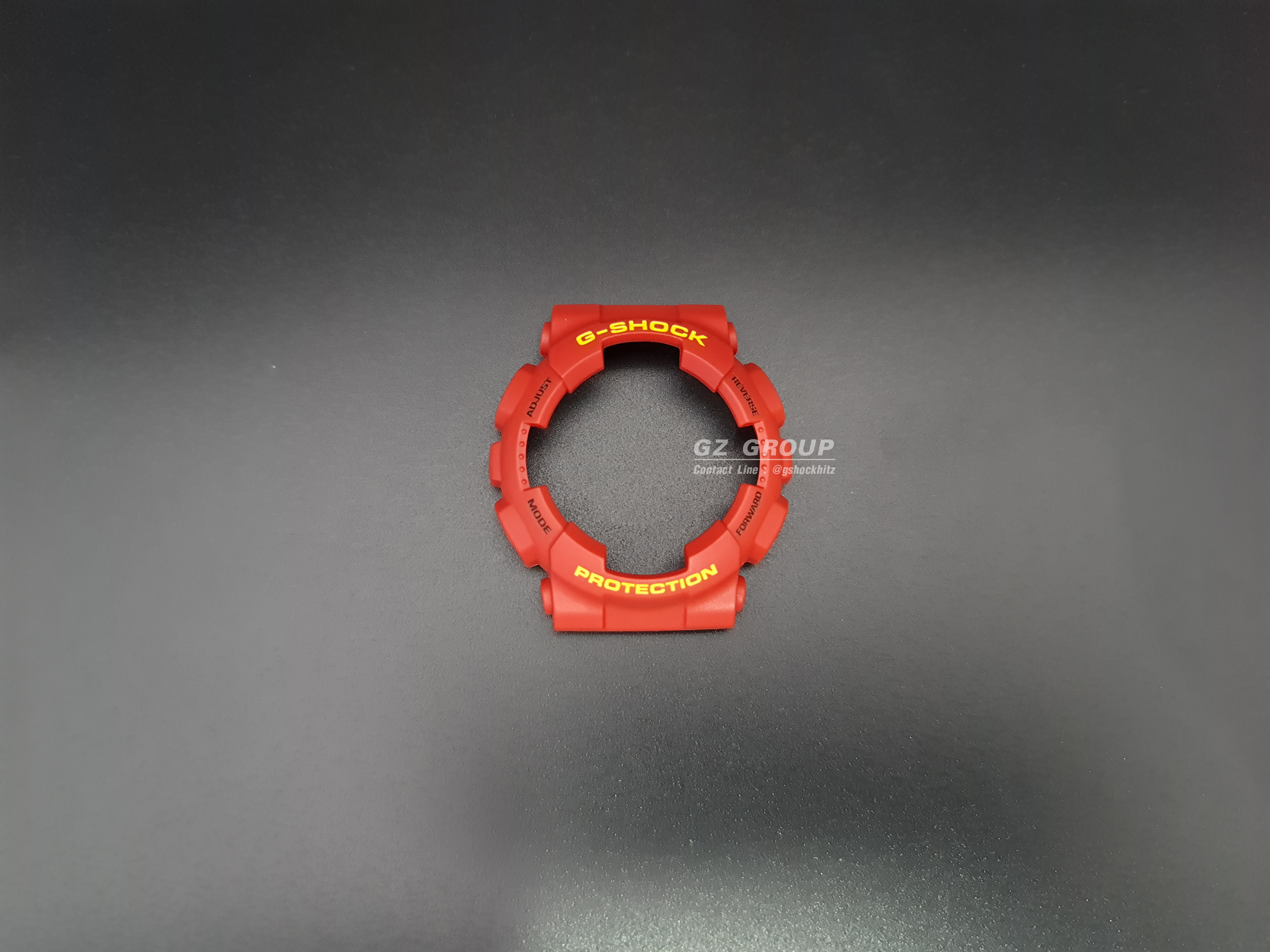 CASIO GENUINE FACTORY CASIO REPLACEMENT อะไหล่นาฬิกา G-SHOCK พร้อมส่ง รุ่น GD-100RF-4 กรอบสายสีแดง