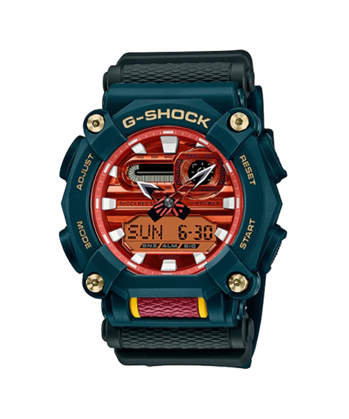 CASIO G-SHOCK นาฬิกาข้อมือ นาฬิกากันน้ำ นาฬิกาของแท้ ประกันศูนย์ CMG 1 ปี รุ่น GA-900DBR-3A นาฬิกาสีเขียว