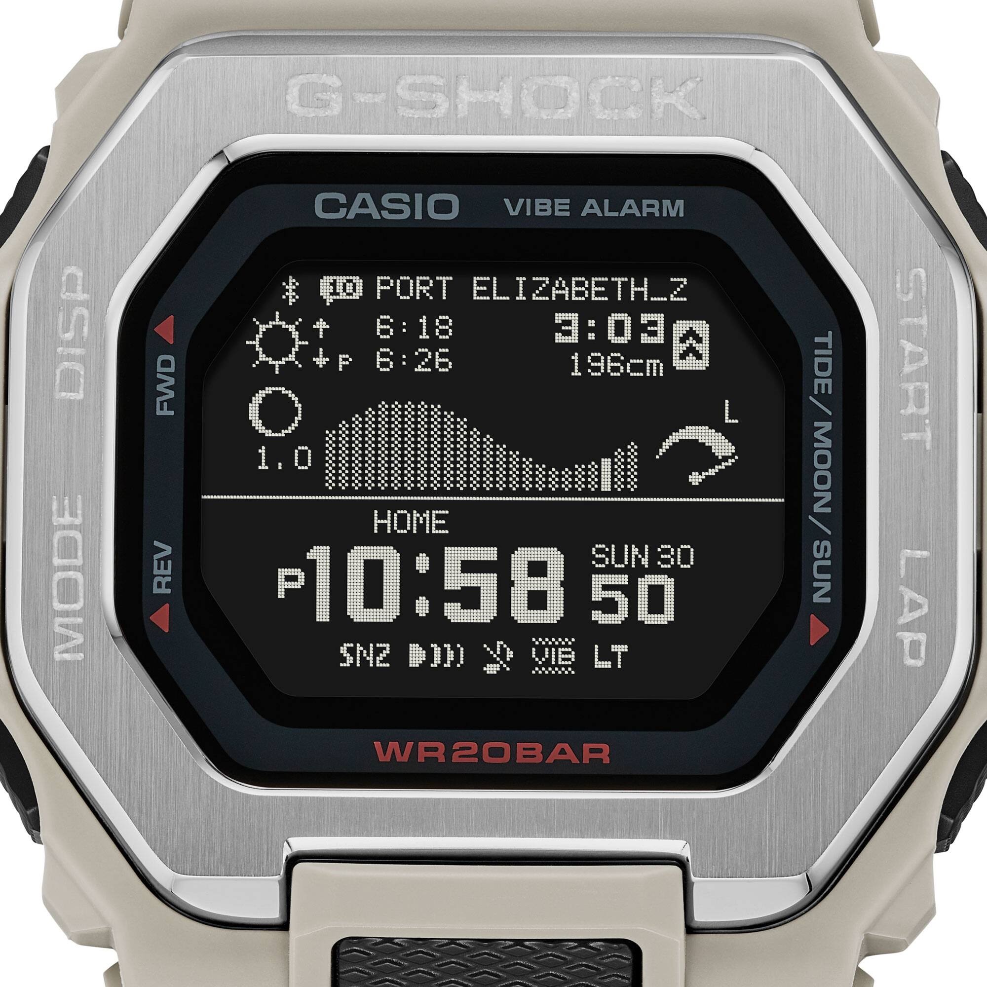 CASIO G-SHOCK นาฬิกาข้อมือ นาฬิกากันน้ำ นาฬิกาของแท้ ประกันศูนย์ CMG 1 ปี รุ่น GBX-100-8 นาฬิกาสีเทา