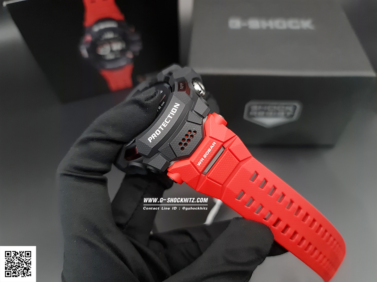 CASIO G-SHOCK นาฬิกาข้อมือ นาฬิกากันน้ำ นาฬิกาของแท้ ประกันศูนย์ CMG 1 ปี รุ่น GSW-H1000-1A4 นาฬิกาสีแดง
