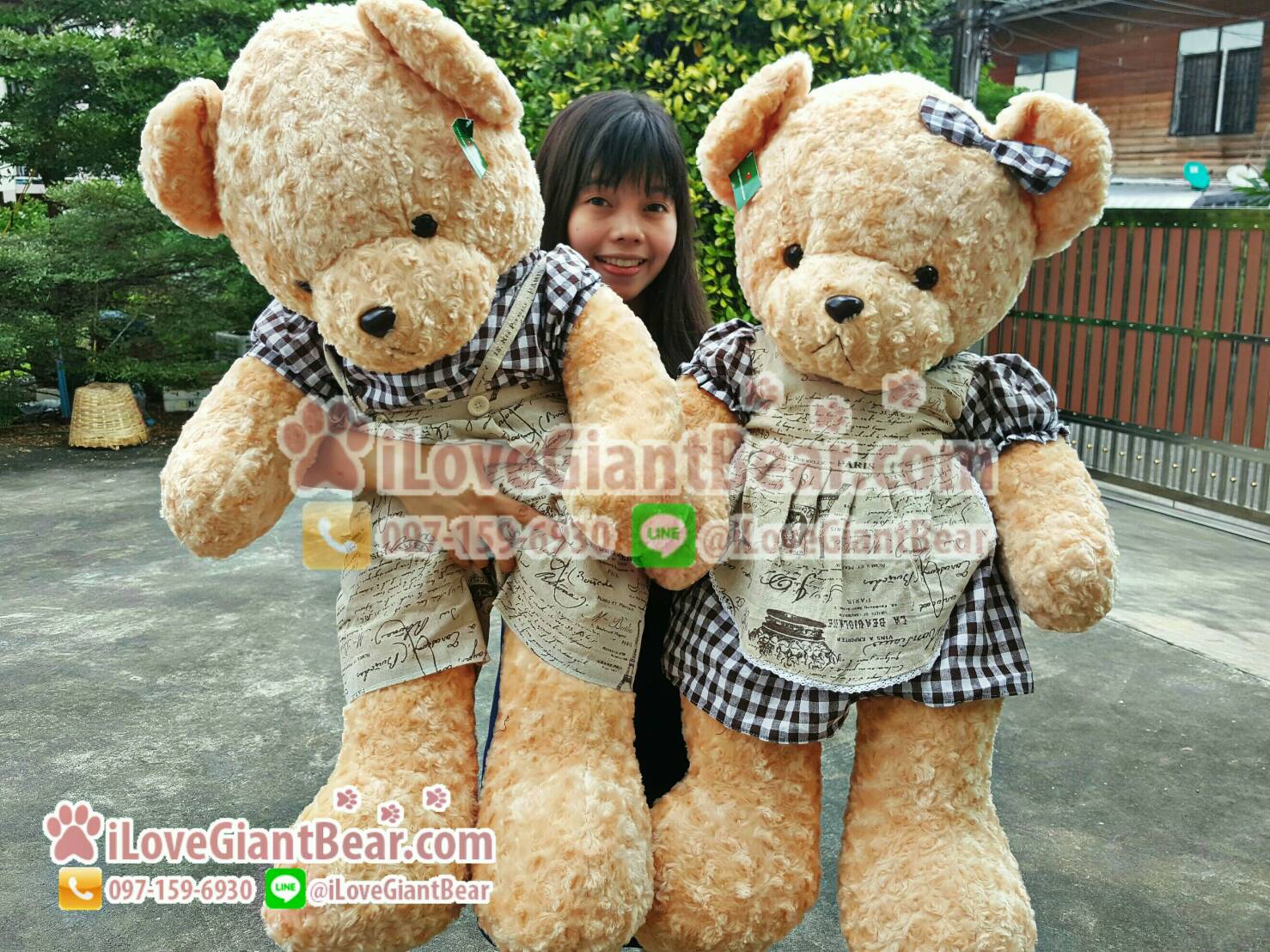 Couple Bear ตุ๊กตาหมีคู่รัก Size XXL ขนาด 1.2 เมตร มากันเป็นคู่จ้า
