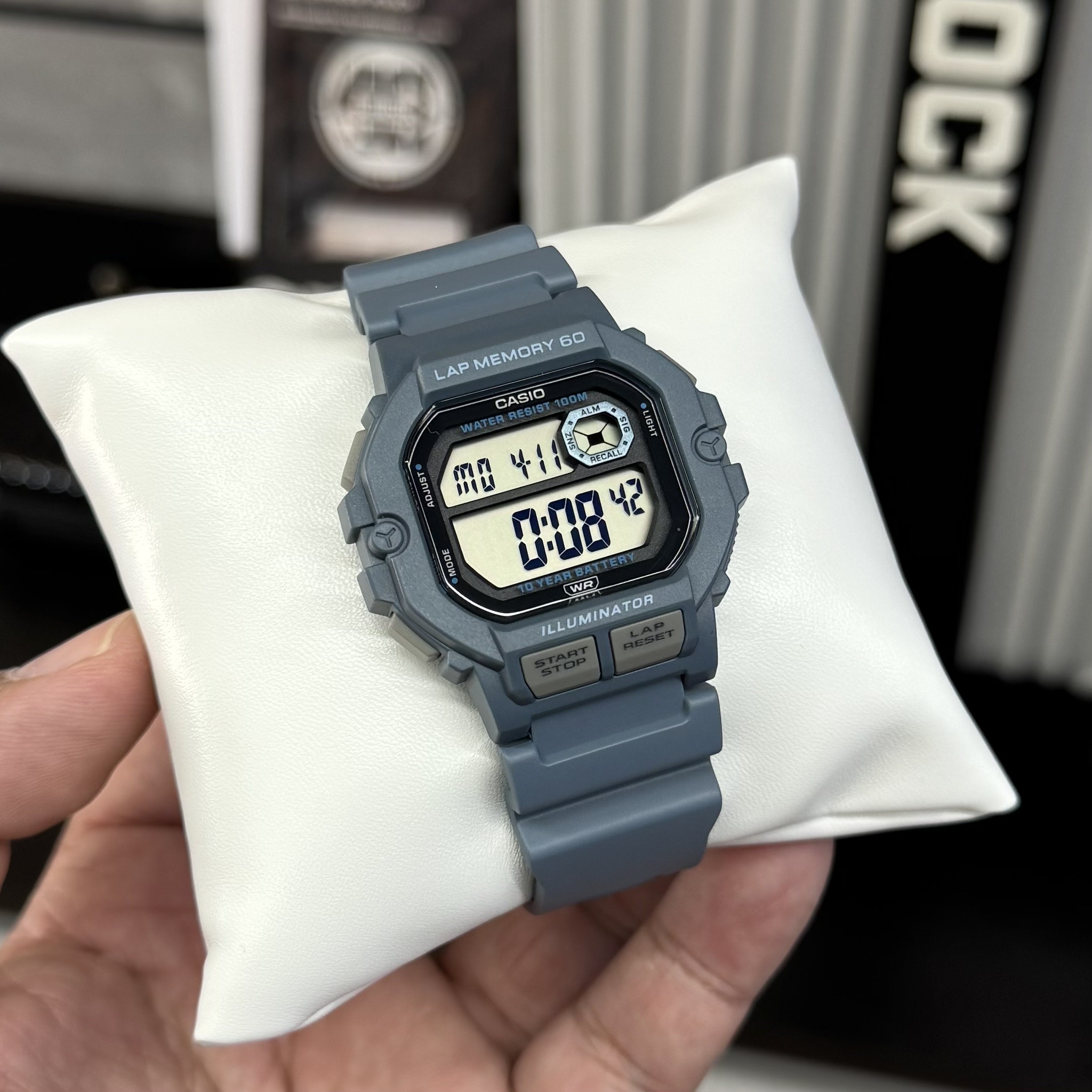 CASIO MID YEAR SALE นาฬิกาคาสิโอ พร้อมส่ง นาฬิกาข้อมือ นาฬิกากันน้ำ นาฬิกาของแท้ ประกันศูนย์ CMG 1 ปี รุ่น WS-1400H-2A นาฬิกาสีฟ้า