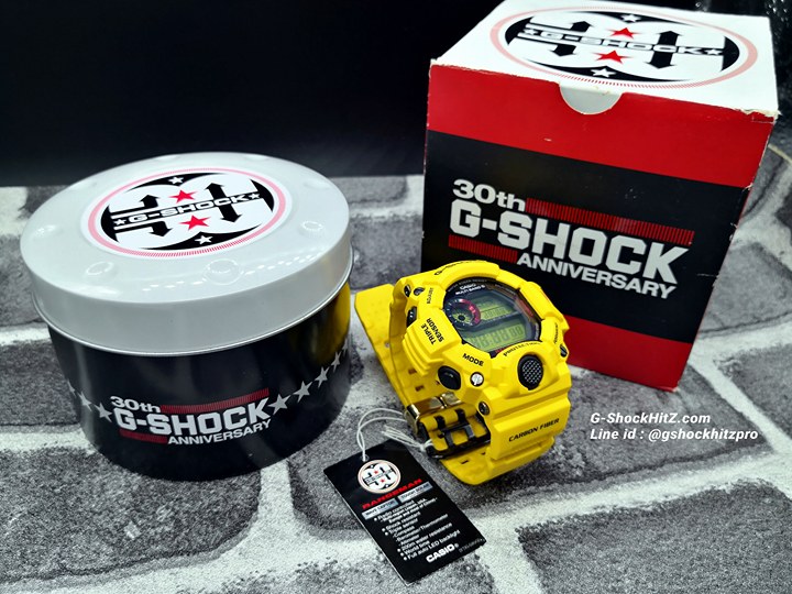 CASIO G-SHOCK นาฬิกาข้อมือ นาฬิกากันน้ำ นาฬิกาของแท้ ประกันศูนย์ CMG 1 ปี รุ่น GW-9430EJ-9Jr นาฬิกาสีเหลือง