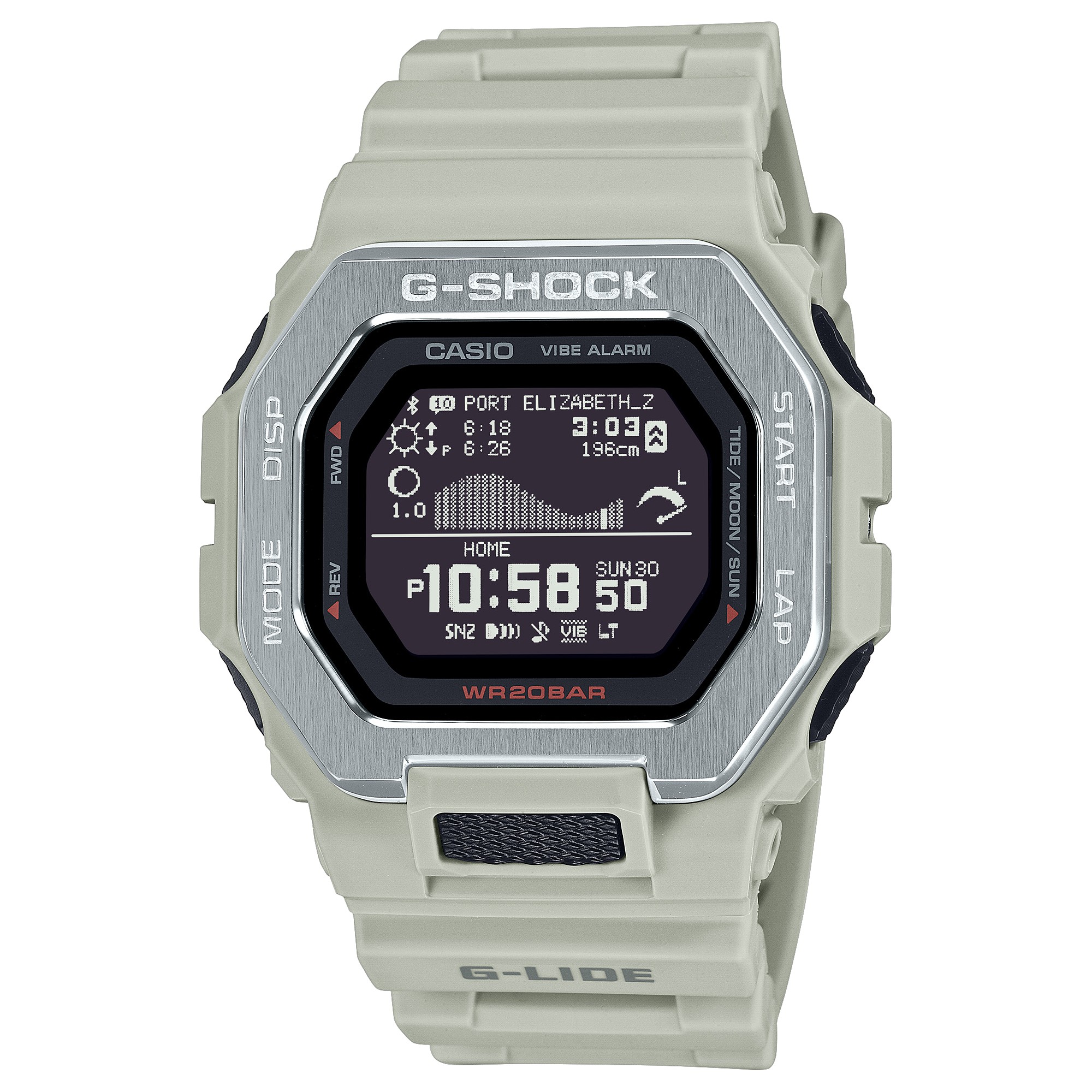 CASIO G-SHOCK นาฬิกาข้อมือ นาฬิกากันน้ำ นาฬิกาของแท้ ประกันศูนย์ CMG 1 ปี รุ่น GBX-100-8 นาฬิกาสีเทา
